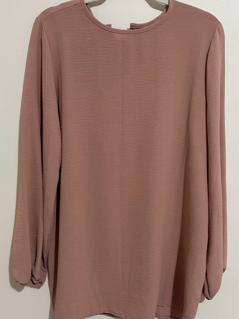 REFKA CASUAL Dusty Pink Long-Sleeve Blouse